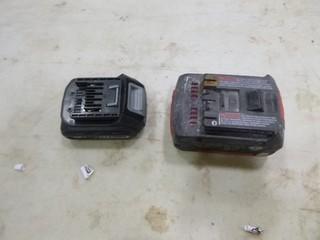 (1) Maximum 20 Volt Battery, (1) Bosch 18 Volt Battery (A2)