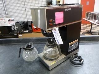 Bunn Coffee Maker C/w (2) Pots, Part 33200.600, SN VPR154859Y 