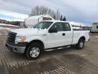 2009 Ford F150 XL 4x4 Extended Cab P/U c/w 5.4L, Auto, A/C, Showing 274,964 Kms. S/N 1FTPX14V29FA47918. Note: Requires Repair, Hole in Valve Cover Over Timing Chain.