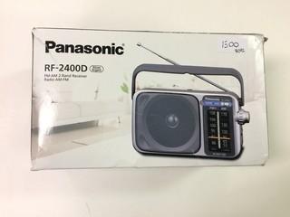 Panasonic - Am/Fm Radio 2 Band Receiver Radio - Model Rf-2400D - 9" X 5" X 2".