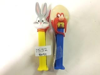 Loonie Toons - Pez Dispensers 1 - Bugs Bunny 1 - Yosemite Sam.