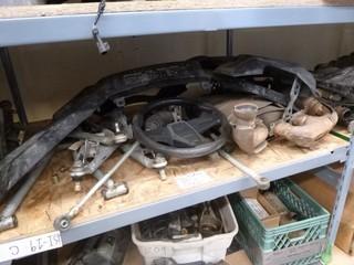Qty Of Polaris RZR 1000 Parts Includes: A-Arms, Rear Links, Exhaust And Front Bumper