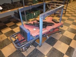 Qty Of Assorted Size Creepers C/w 41in X 25in X 25in Portable Cart