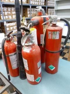 Qty Of (5) Assorted Size Fire Extinguishers