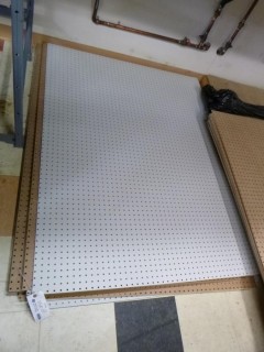 Qty Of (11) 62in X 48in 1/4" Thick Pegboard Sheets