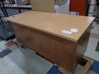 Approx. 72in X 33in X 30in Wood Counter/Desk