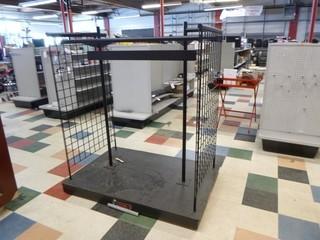 Approx. 49in X 37in X 62in Portable Display Stands, Caster Wheels