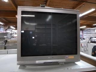31in Sharp TV  C/w Remote, Perfect for playing Original Nintendo Duck Hunt, which will not work on LED or Plasma TVs.