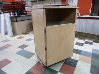 Approx. 30in X 25in X 50in Storage Bin, Garbage Bin with Door for Easy Access to bin.