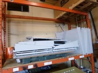 Heavy Duty 36" Shelves, Wilson Brand Made in Canada Approx. 144in X 72in X 73in Gondola Shelving Unit *Reference Lot 247 For Assembled Picture*
