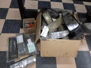 Qty Of Misc Lights, Cases, Covers And Reflectors, 88-98 Chevy/GMC 