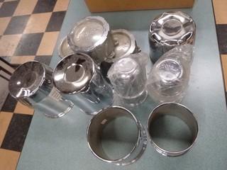 Qty Of Assorted Size Center Caps For Wheels