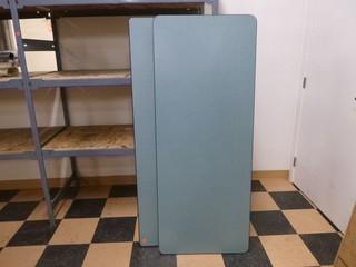 (2) 60in X 24in X 29in Tables W/ Folding Legs, Heavy Duty with Steel Reinforcement, Sold Wood Top, Adjustable Legs, 500lb Capacity