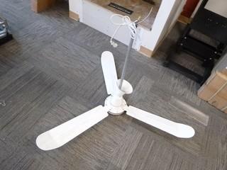 Banvil Commercial Duty Ceiling Fan c/w 3 Blades, 22" Blades, 70 Watts, SN 000708