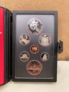 (1) 1983 Canada Double Dollar Coin Set (Edmonton Silver) (B1)