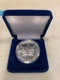 (1) 1994 Canada .9999 Pure 1oz Troy Silver Maple Leaf