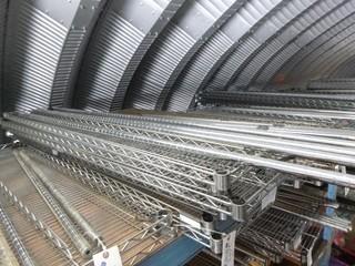 (6 ) PC's Commercial Kitchen Grade Stainless Steel Wire Shelving, 72" x 14", C/w Legs 
