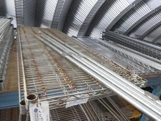 (4 ) PC's Stainless Steel Wire Shelving, 72" x 24", C/w Legs 