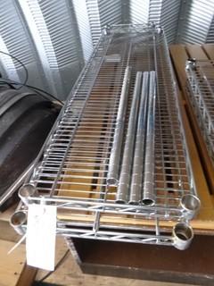 (2 ) PC's Commercial Kitchen Grade Stainless Steel Wire Shelving, Various Sizes