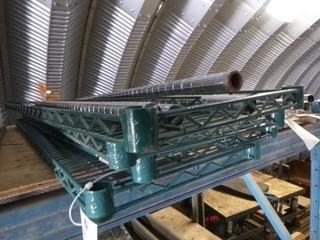 (4 ) PC's Commercial Kitchen Grade  Wire Shelving, 48" x 12"