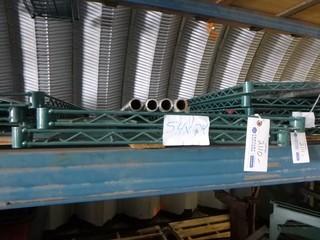 (2) PC's Commercial Kitchen Grade  Wire Shelving, 54" x 24", C/w Legs 