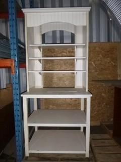 Metal Framed Shelving Unit, 38" x 25" x 84"