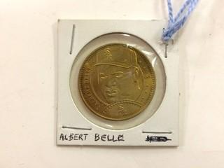 Albert Belle - Token (Baseball Card) Pinnacle Mint Collection - Baseball - 1997 - Brass  - 32Mm Diameter.