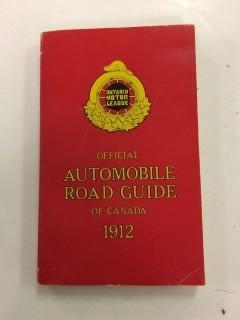 Official 1912 Automobile Road Guide Of Canada - 1971 Reprint By Musson Book Company - Great Condition - *** A 49 Year Old Reprint Of A 108 Year Old Book***.