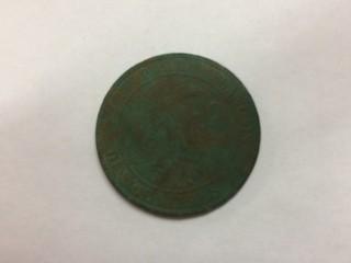 1854 France - Dix Centimes 'B' Napolean Empereur.