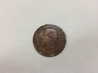 1853 - Empire Francais - Cinq Centimes - Napolean III Empereur.
