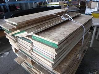 Pallet of Plywood, 48" Long, Various Lengths