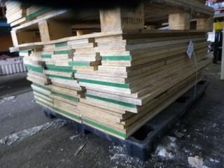 Pallet of Plywood, 48" Long, Various Lengths