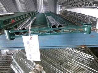 (1) PC Commercial Kitchen Grade Metal Shelving, 72" x 12" , C/w Legs