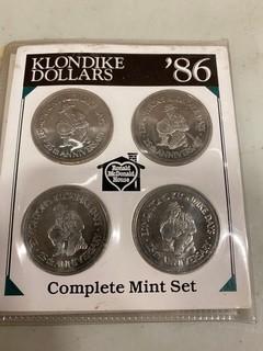 (1) 1986 Klondike Days Set Of Dollars