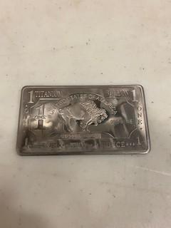 (1) Troy Ounce Titanium CMC Mint