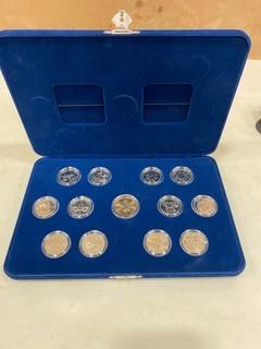 (1) Set Of 2000 Canada Twenty-Five Cent w/ 2006 Lucky Loonie In Case