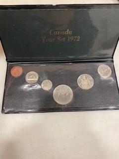 (1) Set Of Canada 1972 Coins (6 In Total)