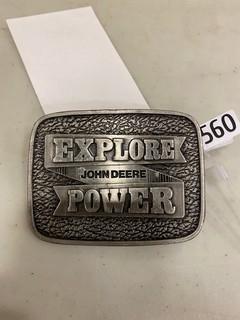 John Deere Explore Power 1981 Belt Buckle