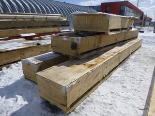 Misc Heavy Duty Wood Crates, Various Sizes, Up To 278" x 21" x 22"