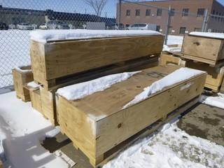 Misc Wood Crates, Various Sizes, Up To 93" x 27" x 22"