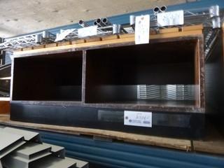 Heavy Duty Display Stand / Showroom Sitting Bench w/ Storage Underneath( Shelves/ Cubbies), Approx 4ft by 4ft by 18"