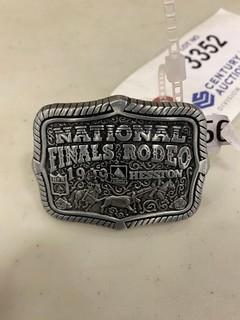 1999 Hesston National Finals Rodeo Belt Buckle