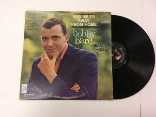 Bobby Bare, 500 Miles Away From home Vinyl.