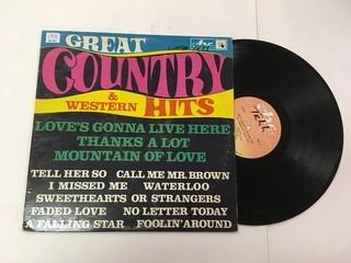 Great Country & Western Hits Vinyl.