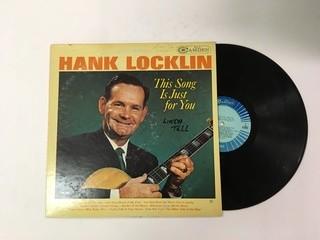 Hank Locklin, This Song Is Just For You Vinyl.