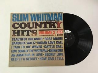 Slim Whiteman Country Hits Vol. 2 Vinyl.