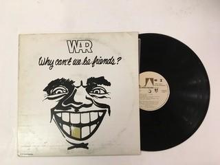 WAR, Why Can't We Be Friends Vinyl.