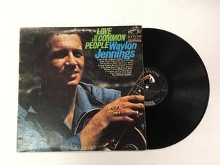 Waylon Jennings, Love Of The Common People Vinyl.