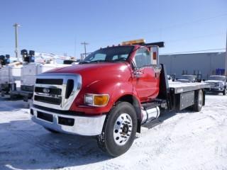 2013 Ford F-750 Super Duty Sliding Deck Recovery Truck C/w 6.7 Cummins 325Hp, Allison Auto, Hyd Brakes, Spring Rear 33K 6VW, Tow Slide Deck, 8K Wheel Lift. Current CVIP (Will Be Transferred To New Owner Upon Purchase) Showing 69,111kms. VIN: 3FRPF7FG5DV025955. *Located In Acheson For More Info Call Tony @780-935-2619*