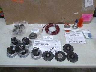 Qty of Industrial Valve, Solenoids, Stainless Steel Components, (See Phot for Parts #'s) (E2-4-2)